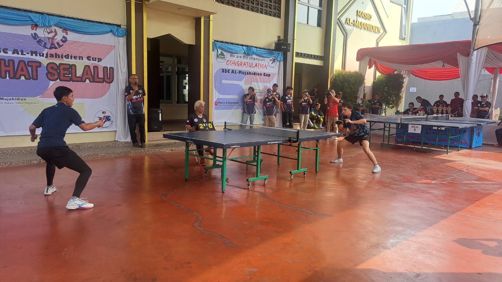Duel Atlet Tenis Meja Nasional di SSC Al Mujahidien Cup 2026