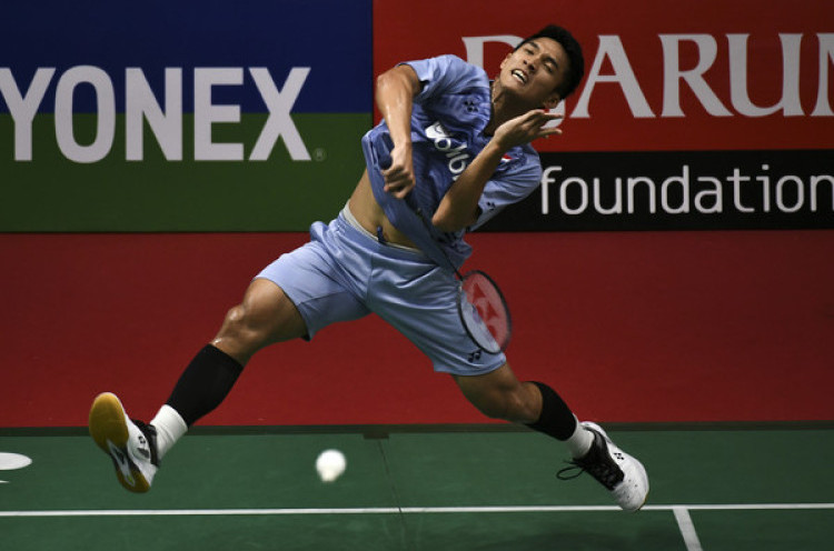 Jonatan Menang, Tunggal Putra Indonesia Melaju Mulus pada Fuzhou Open 2018