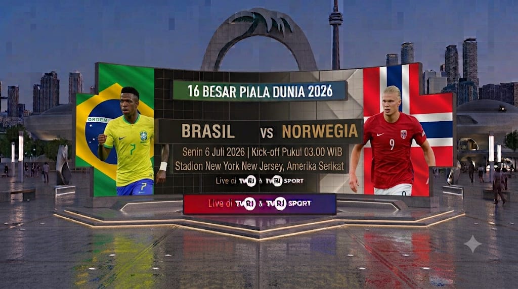 Prediksi dan Statistik Brasil vs Norwegia: Adu Tajam Vinicius Junior dengan Erling Haaland