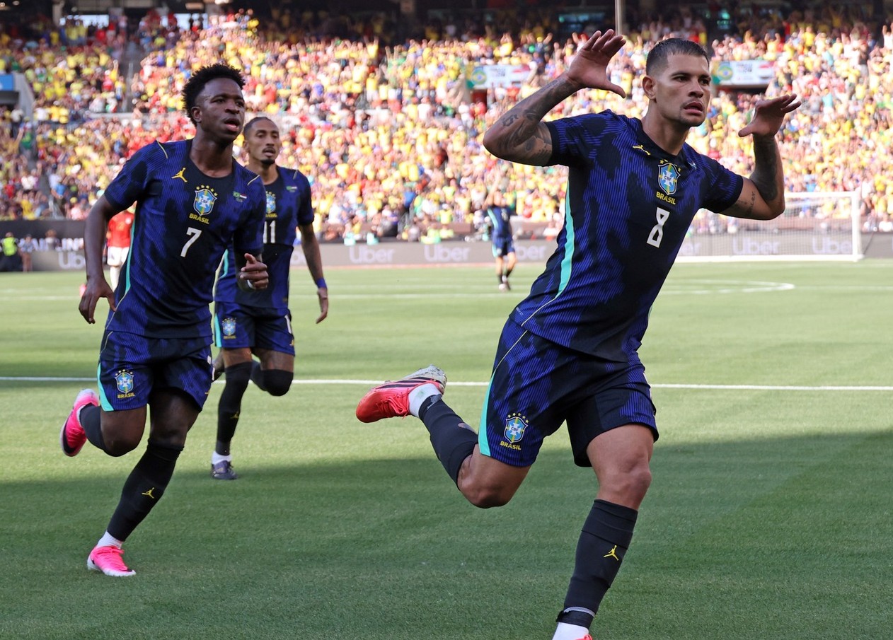 Hasil Laga Pemanasan Piala Dunia 2026: Endrick Cetak Gol, Brasil Bekuk Mesir 2-1