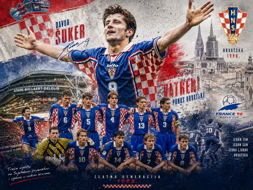 Kilas Balik - Cerita Manis Tim Debutan Kroasia Era Davor Suker di Piala Dunia 1998