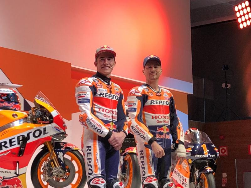 Peluncuran Motor Baru Honda, Lorenzo dan Marquez Bersanding dengan Dua Legenda