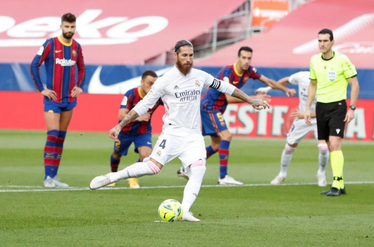 Barcelona 1-3 Real Madrid, Penalti Sergio Ramos Tuai Polemik