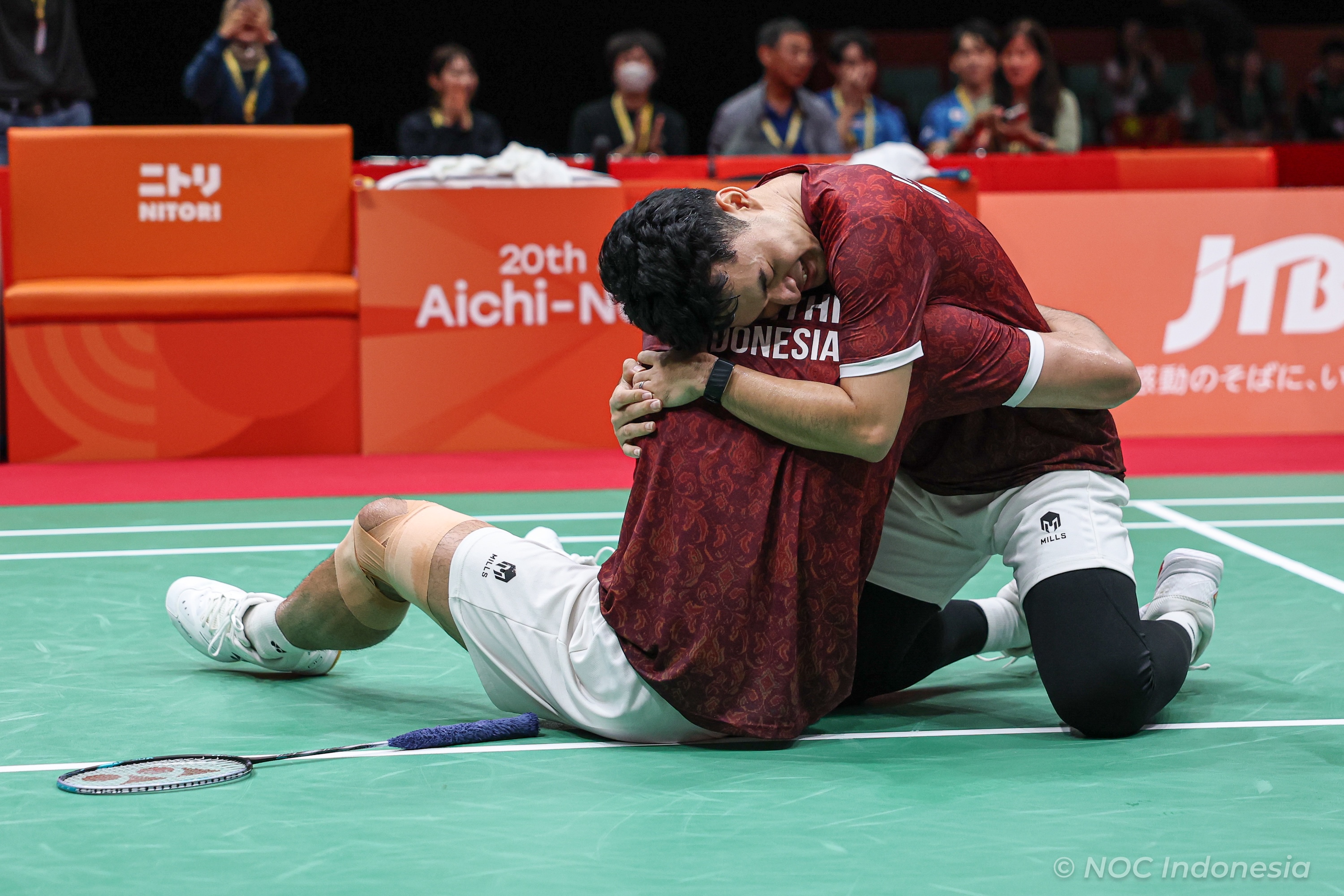 Ganda putra Indonesia, Leo Rolly Carnando/Daniel Marthin. (NOC Indonesia)