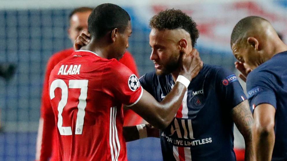 Makna Pelukan David Alaba untuk Neymar di Final Liga Champions 