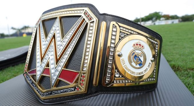 Real Madrid Dapat Hadiah Sabuk Juara WWE