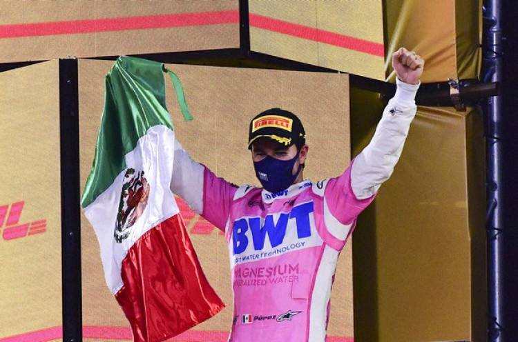 Kibarkan Bendera Meksiko di Podium Teratas, Sergio Perez Seperti Bermimpi