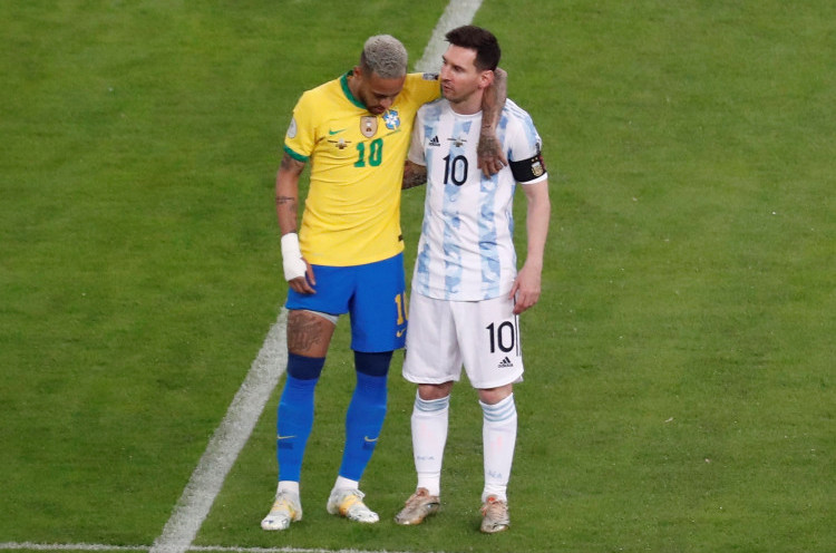 Lionel Messi dan Neymar Jadi Pemain Terbaik Copa America 2021
