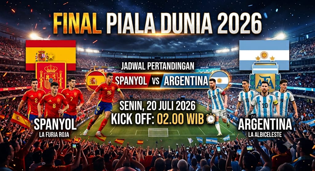 Daftar Tempat Nobar Gratis Spanyol vs Argentina di Jabodetabek