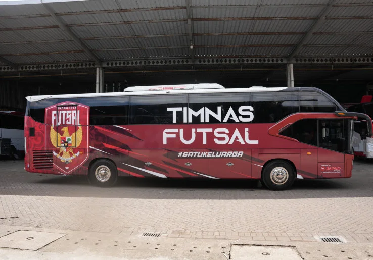Penampakan Bus Timnas Futsal Indonesia, Perkuat Semangat Satu Keluarga