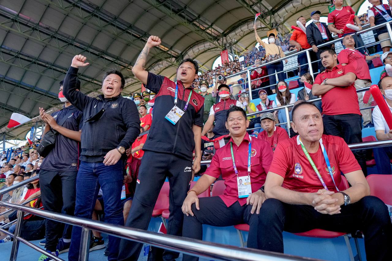 Ketum PSSI dan Ketua NOC Bakar Semangat Timnas Indonesia U-23 Lawan Thailand