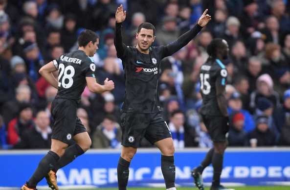 Hasil Premier League (20/1): Arsenal Pesta Tanpa Sanchez, Hazard Cetak Gol Ke-101 