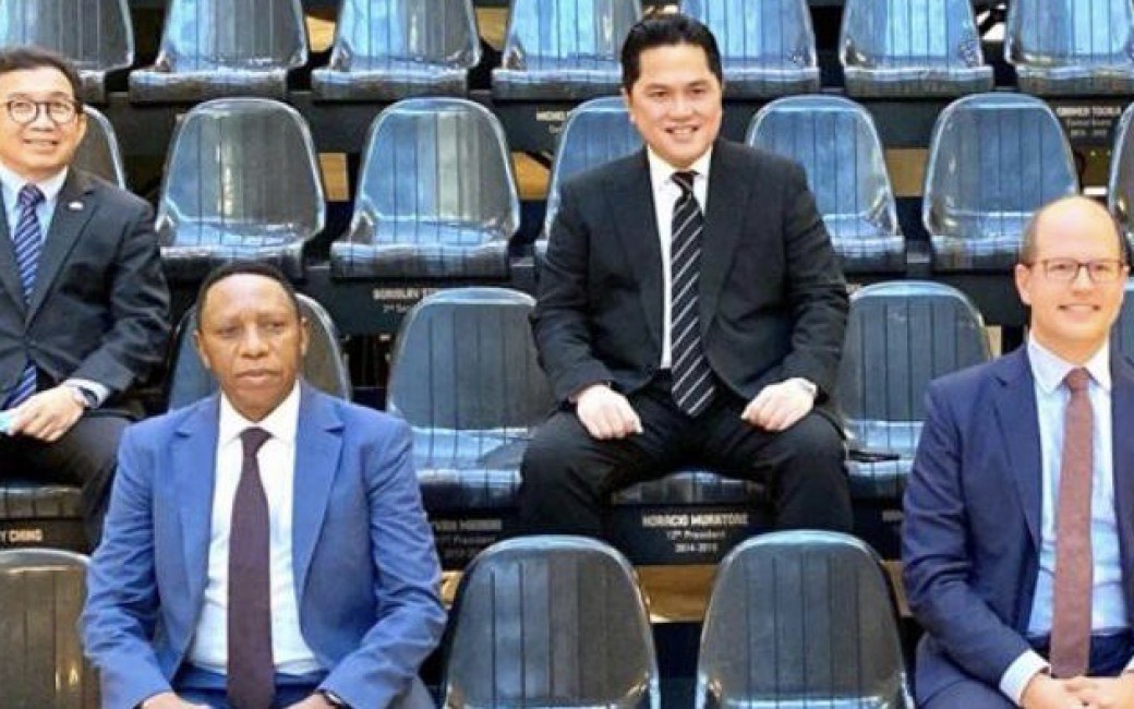 Sambangi Markas FIBA, Erick Thohir Bawa Kabar Baik