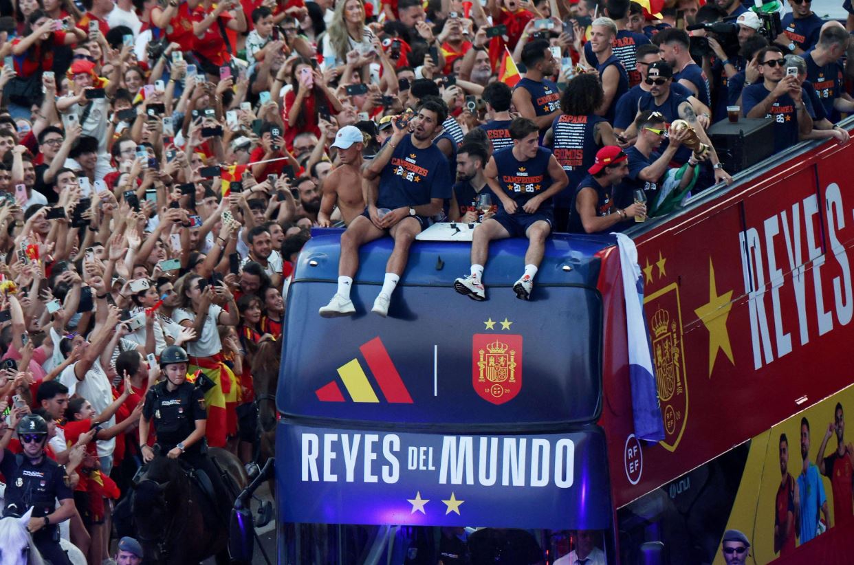 Pesta Juara Dunia Spanyol, 2 Juta Suporter Hadir di Madrid