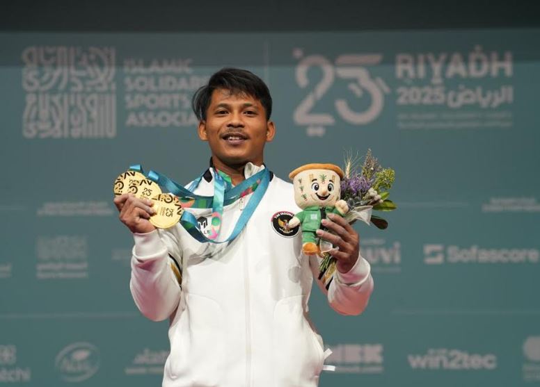 Muhammad Husni Sapu Bersih Emas di Islamic Solidarity Games 2025, Angkat Besi Panen Medali