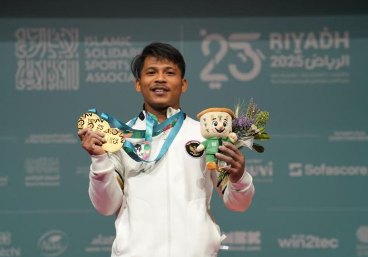 Muhammad Husni Sapu Bersih Emas di Islamic Solidarity Games 2025, Angkat Besi Panen Medali