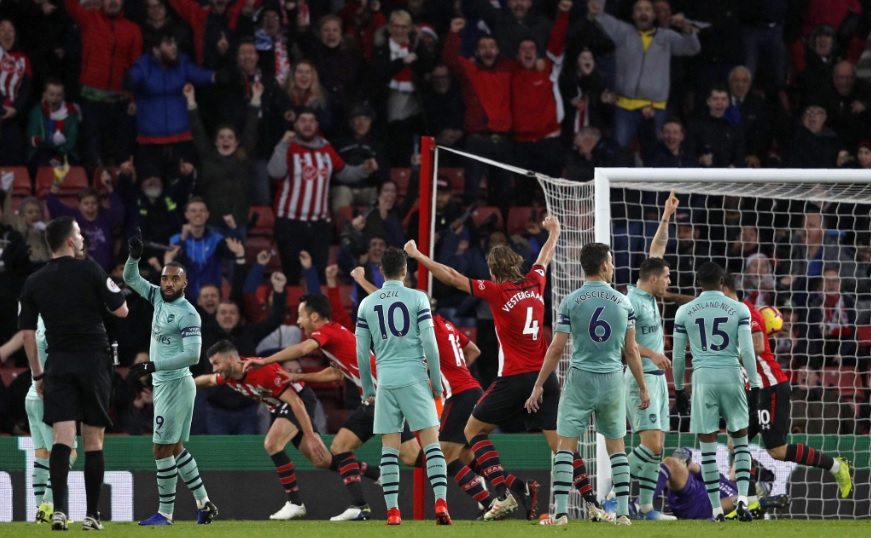 Southampton 3-2 Arsenal: Akhir 22 Laga Beruntun Unbeaten The Gunners