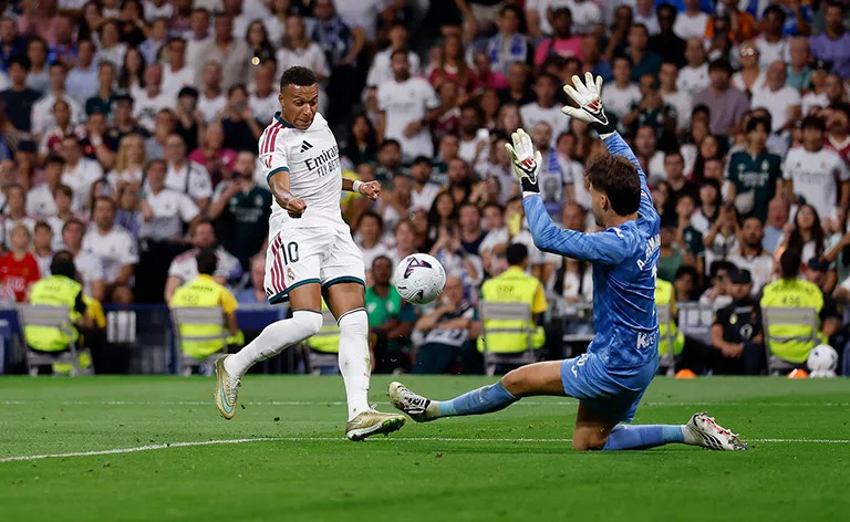 Aksi Kylian Mbappe vs Real Sociedad. (Foto: Laman Resmi Real Madrid)