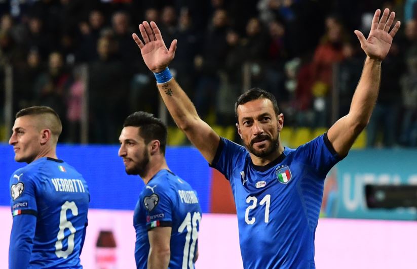 Italia Pecahkan 3 Rekor saat Menang 6-0 atas Liechtenstein, Quagliarella Bak Anggur Merah