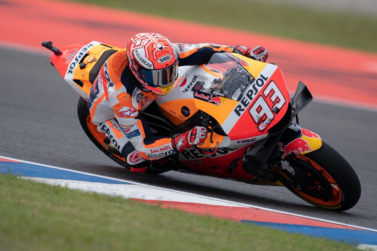 Warm Up MotoGP Argentina: Nyaris Jatuh, Marc Marquez Tercepat