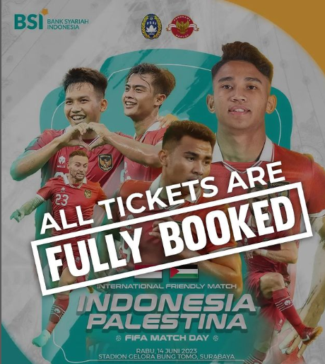 Tiket Timnas Indonesia Vs Palestina Sudah Habis Terjual