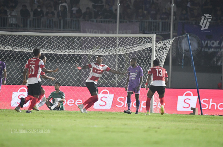 Hasil Liga 1 2022/2023: Persita Dipermalukan Madura United, Persik Vs PSM Berbagi Poin