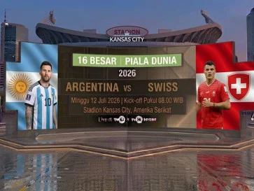 Jadwal Siaran Langsung dan Link Streaming Argentina vs Swiss, Live TVRI Minggu (12/7) Pukul 08.00 WIB