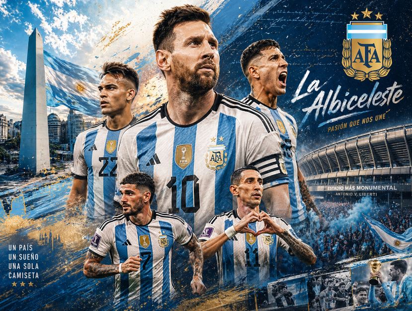 Profil Tim Kandidat Juara Piala Dunia 2026: Timnas Argentina, Last Dance Lionel Messi