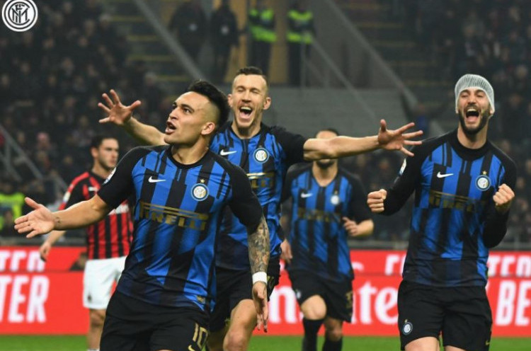 AC Milan 2-3 Inter Milan: Tak Ada Icardi, Lautaro Pun Jadi