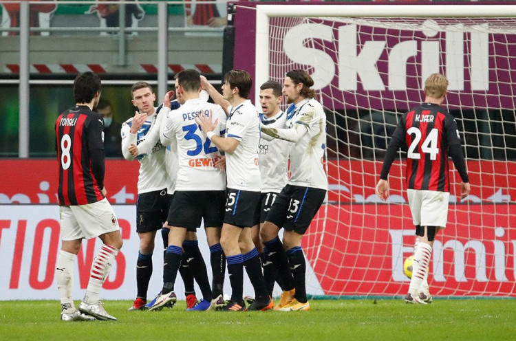 Hasil Pertandingan: Milan Dicukur Atalanta, Inter Tertahan, Real Madrid Berpesta