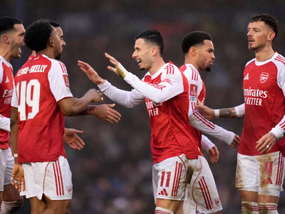 Hasil Piala FA: Martinelli Hat-trick, Arsenal Hajar Portsmouth 4-1