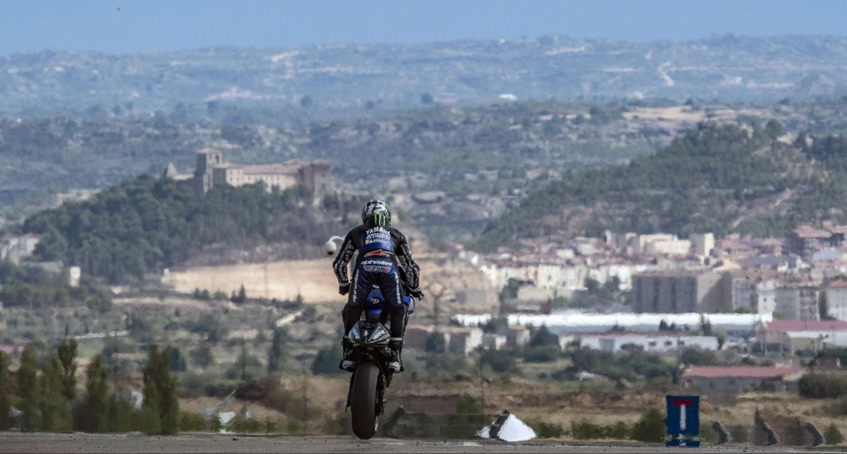 Warm-Up MotoGP Aragon: Trek Basah, Vinales Tercepat dan Marquez Jadi Penonton