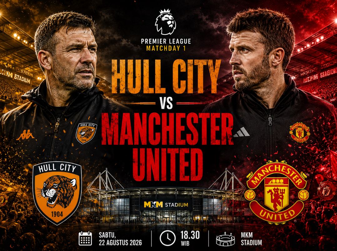 Prediksi Skor dan Link Live Streaming Hull City vs Manchester United: Statistik Menguntungkan Tim Tamu