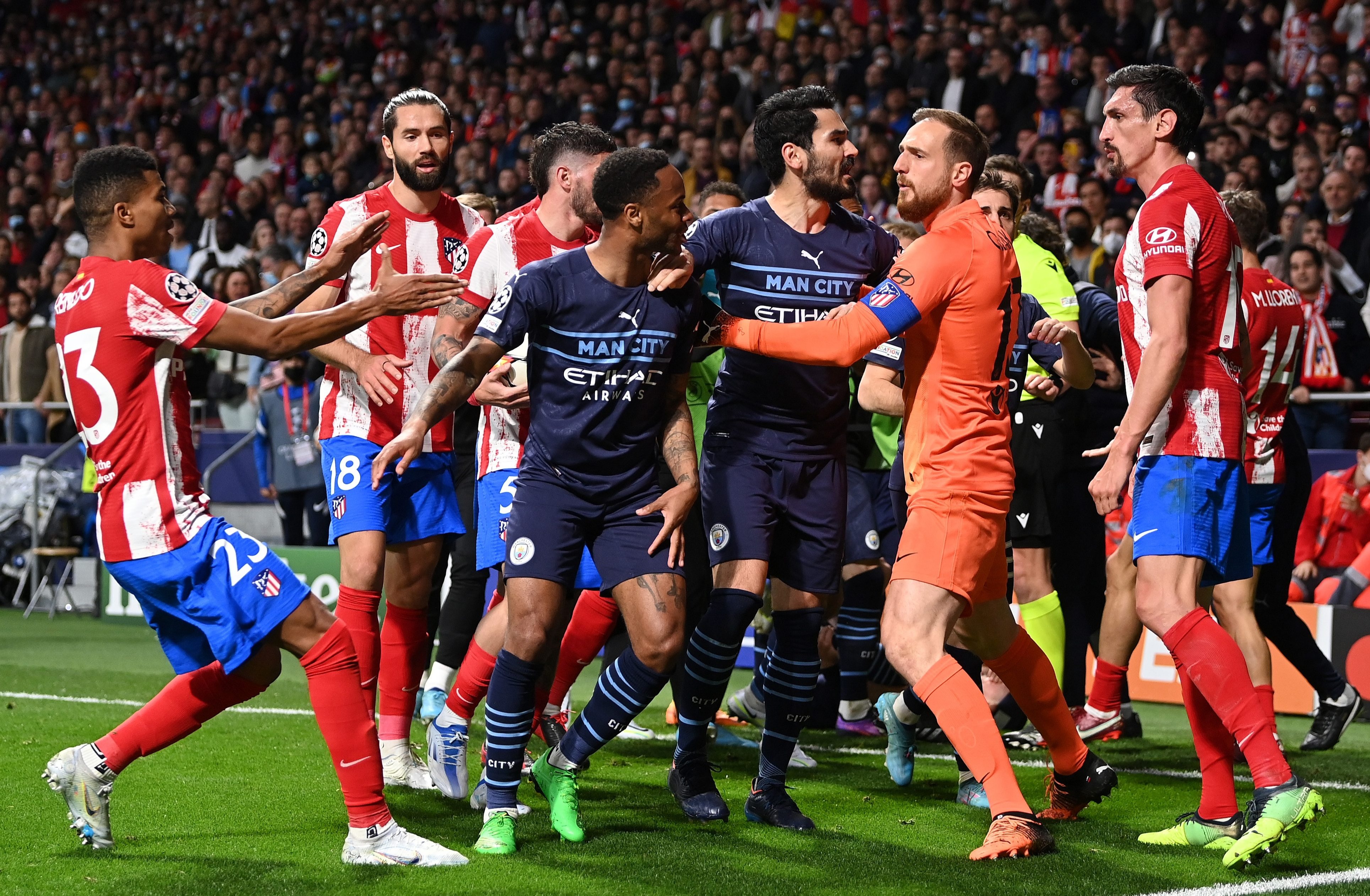 Duel Atletico Vs Man City Berlanjut di Luar Lapangan