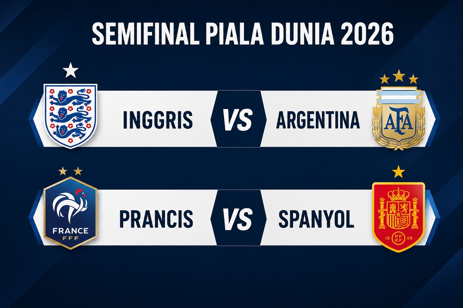 Sejarah! Untuk Pertama Kalinya Semifinal Piala Dunia Dihuni 4 Tim Teratas Ranking FIFA