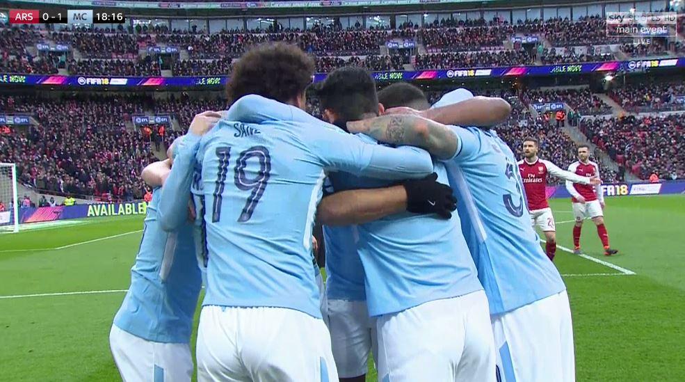 (Piala Liga Inggris) Arsenal 0-3 Manchester City: Trofi Perdana 