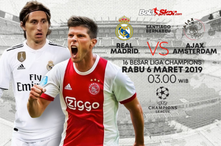 Real Madrid Vs Ajax Amsterdam: Dominasi El Real dalam 7 Duel Terakhir