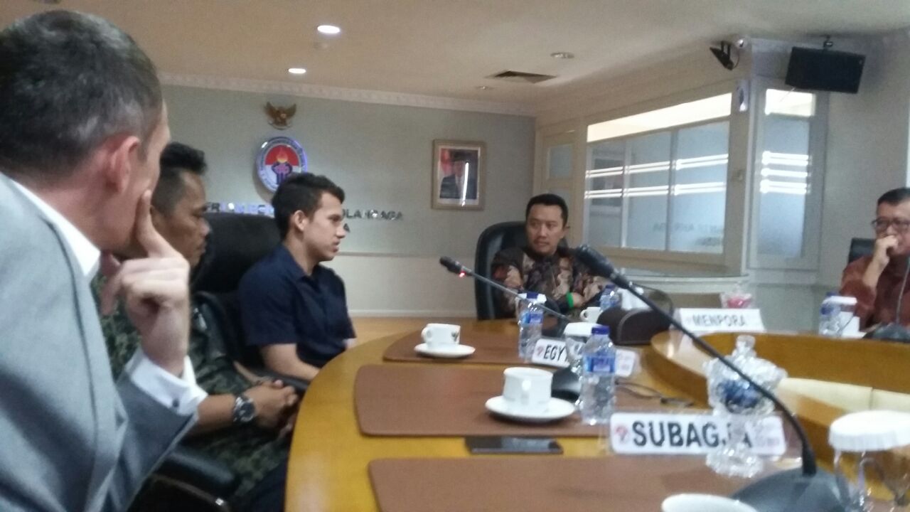 Kepada Menpora Egy Maulana Ceritakan 2 Golnya di Prancis