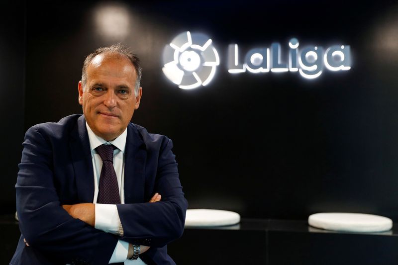 Presiden LaLiga Akan Tebas Poin Klub yang Tolak Lanjutkan Kompetisi