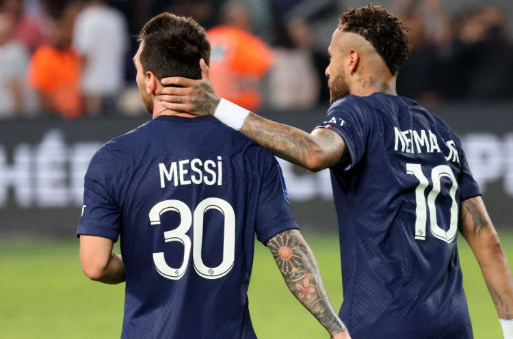 Gagal Bersinar dengan PSG, Neymar dan Lionel Messi Disebut Cengeng