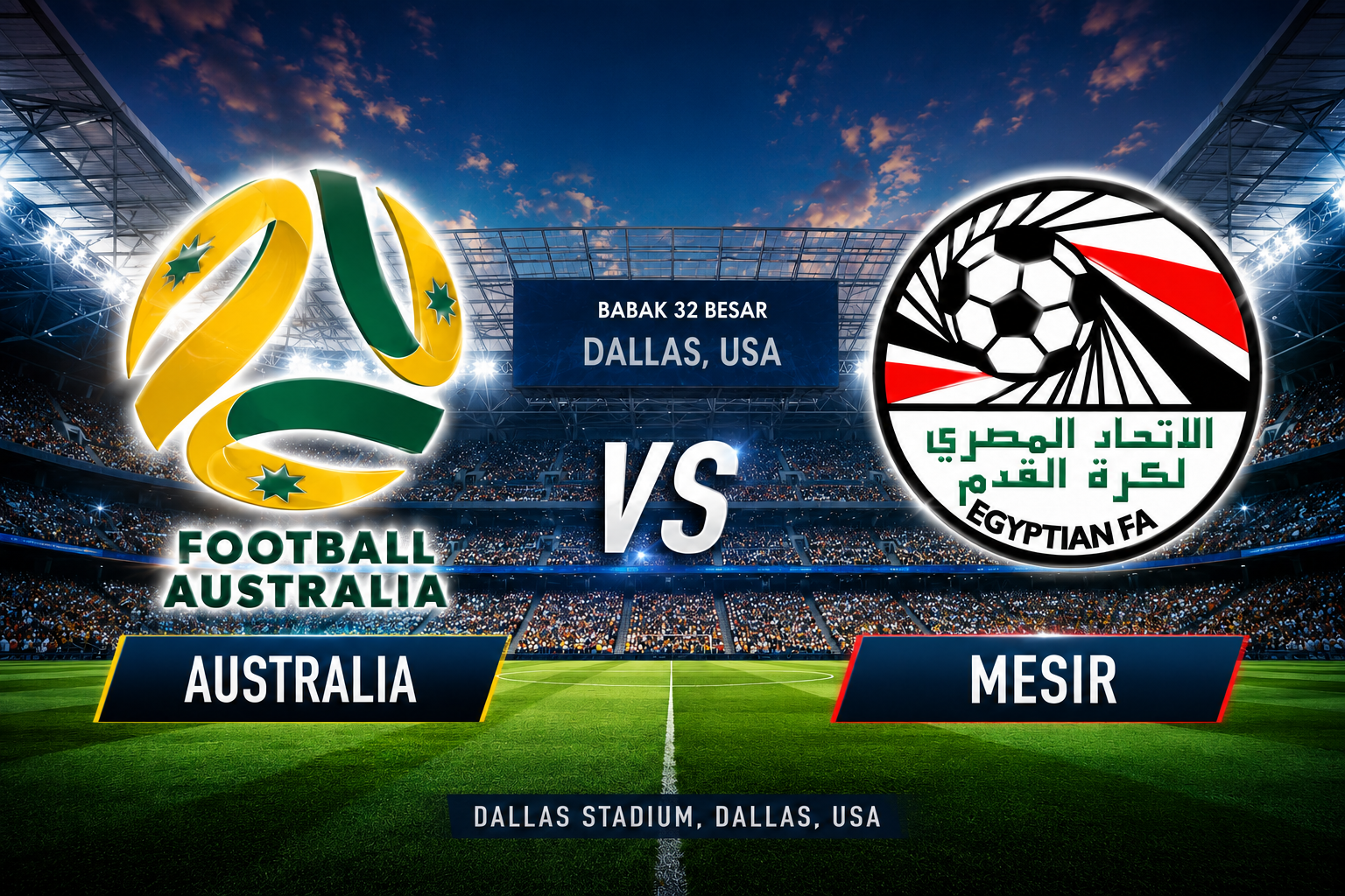 Simulator dengan Akurasi Tinggi Prediksi Skor Australia vs Mesir: Tidak Ada Keunggulan Mutlak