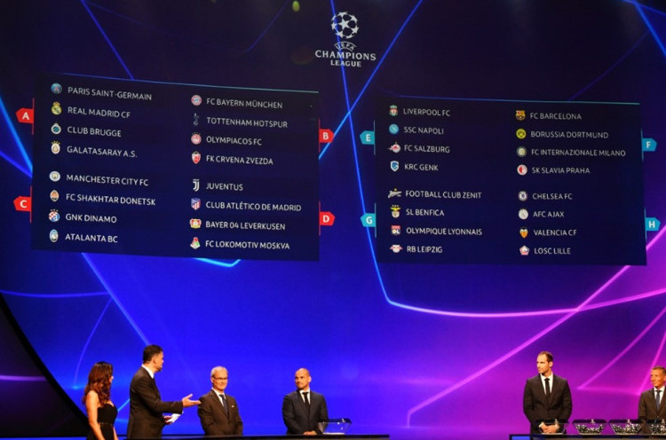 Hasil Undian Grup Liga Champions 2019-20: PSG Tantang Real Madrid, Liverpool Reuni dengan Napoli