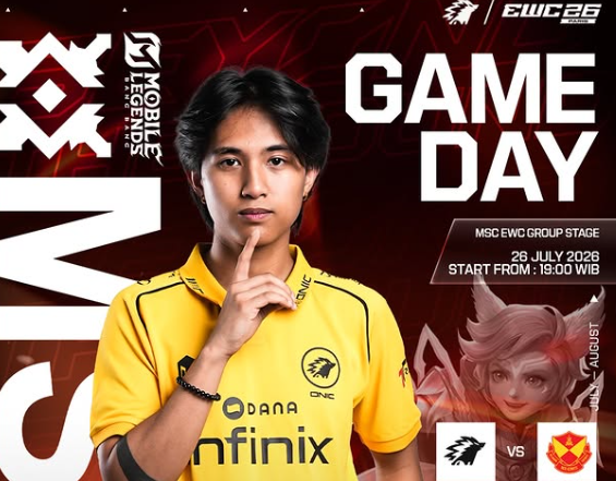 Jadwal dan Link Streaming ONIC vs SRG di MSC MLBB 2026, Minggu (26/7)