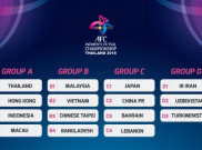 Indonesia Segrup Thailand, Hong Kong, dan Makau di Piala Asia Futsal Wanita