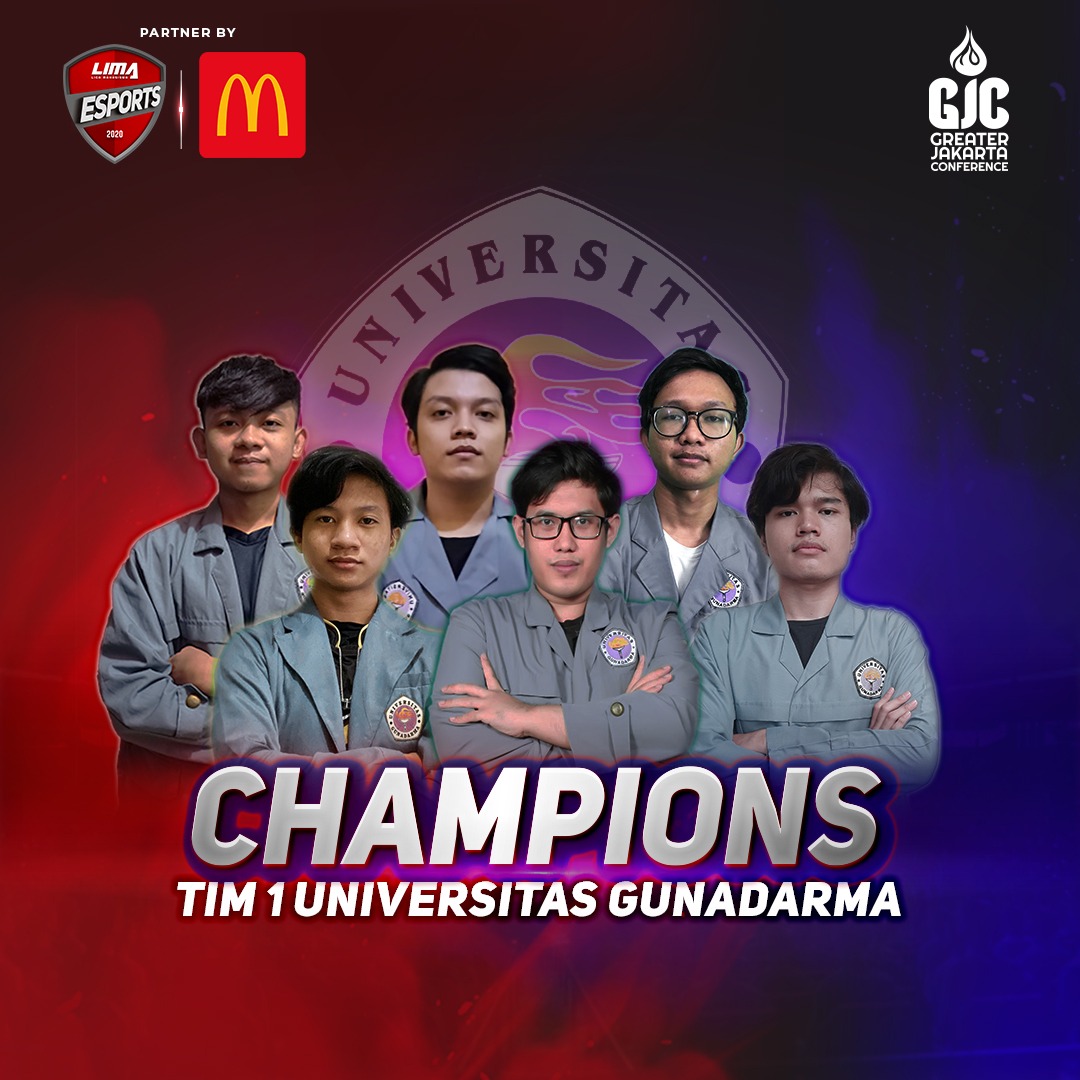 Universitas Gunadarma Menangi LIMA ESports Jakarta