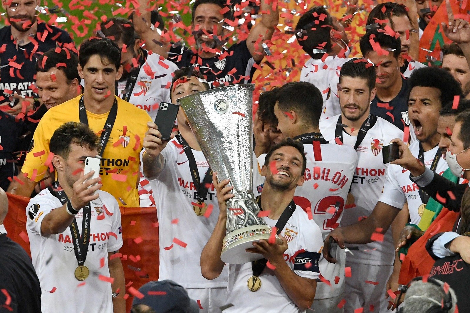 Sevilla Juara Liga Europa, Jesus Navas Persembahkan Kemenangan untuk Rekan yang Sudah Meninggal
