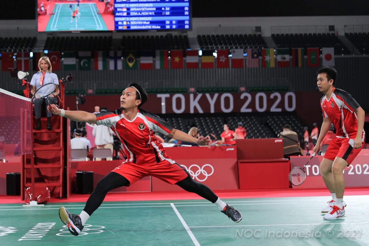 Olimpiade Tokyo 2020: Ahsan/Hendra Amankan Tiket Perempat Final