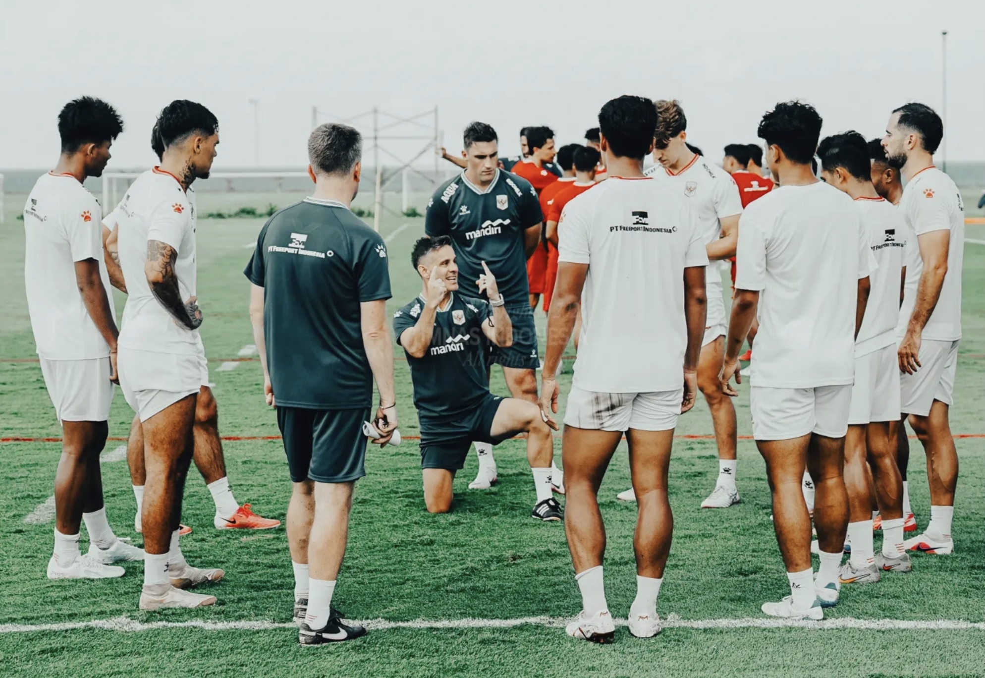 Timnas Indonesia saat TC di Bali jelang Piala AFF 2026. (PSSI/GSI)