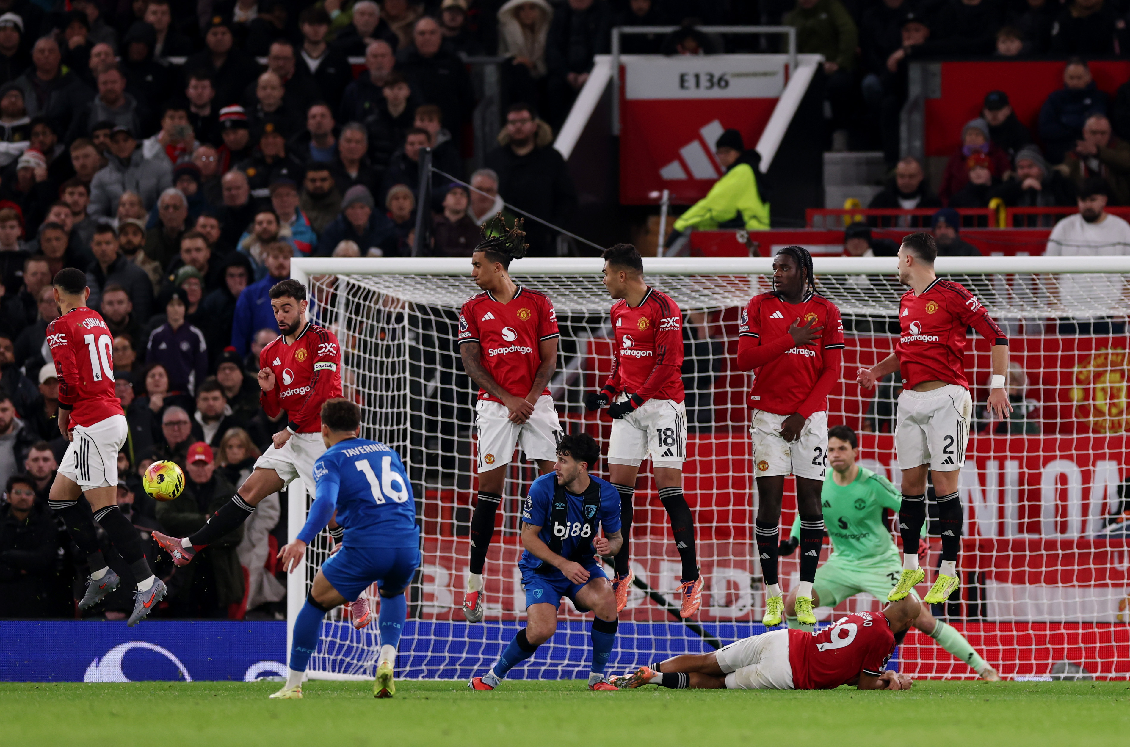 Hasil Premier League: Drama 8 Gol di Old Trafford, Manchester United Ditahan Bournemouth