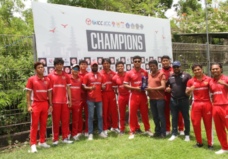 Cricket Putra Indonesia Juara Rising East Asia Triseries 2025, Cetak Rekor Dunia